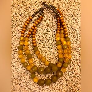 Yellow and Green Necklace